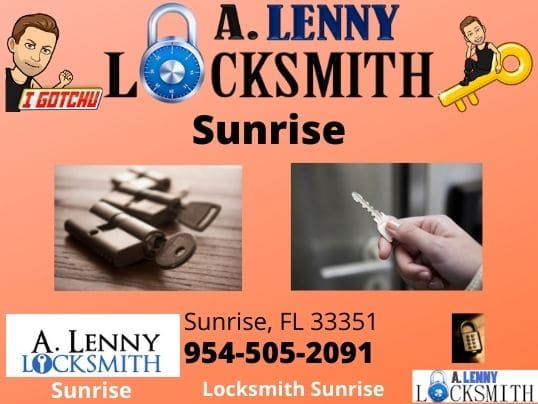 A Lenny Locksmith Sunrise FL offers different kinds of services