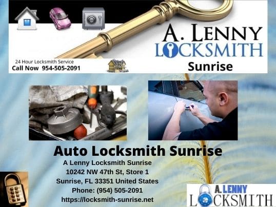 A Lenny Locksmith Sunrise commercial services